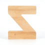 Aberto Design HAKUMZ Alcancía Decorativa de Madera y Plexiglás Marrón y Blanco